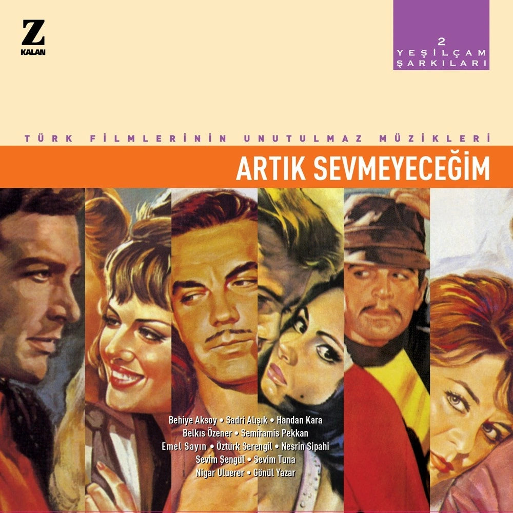 2 YEŞİLCAM SARKILARI - Türk Filmlerinin Unutulmaz Müzikleri - Artik Sevmeyecegim - Plak - Vinil - Poster