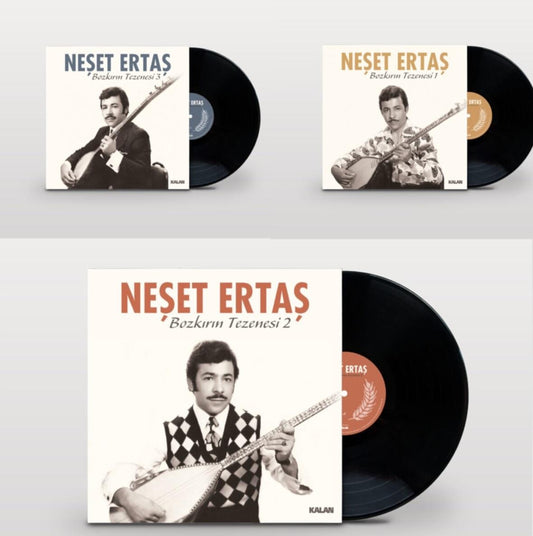 Neset Ertas Plak –Neşet Ertaş-Bozkirin Tezenesi 1-2-3 Plak-Schallplatte(LP SET)