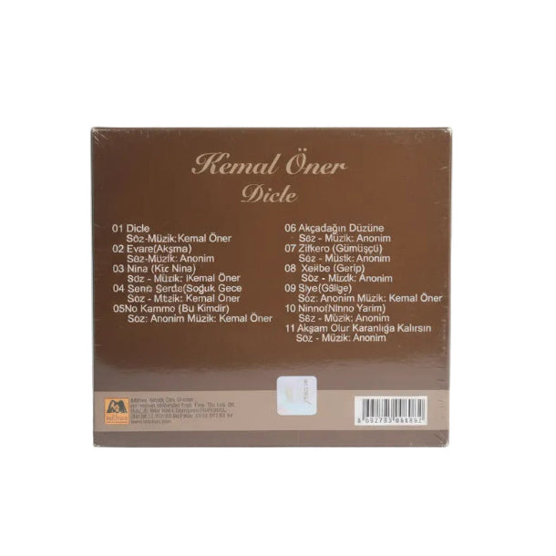 Kemal Öner - Dicle ( CD)Kürtçe CD | Kürtçe Halk | CD