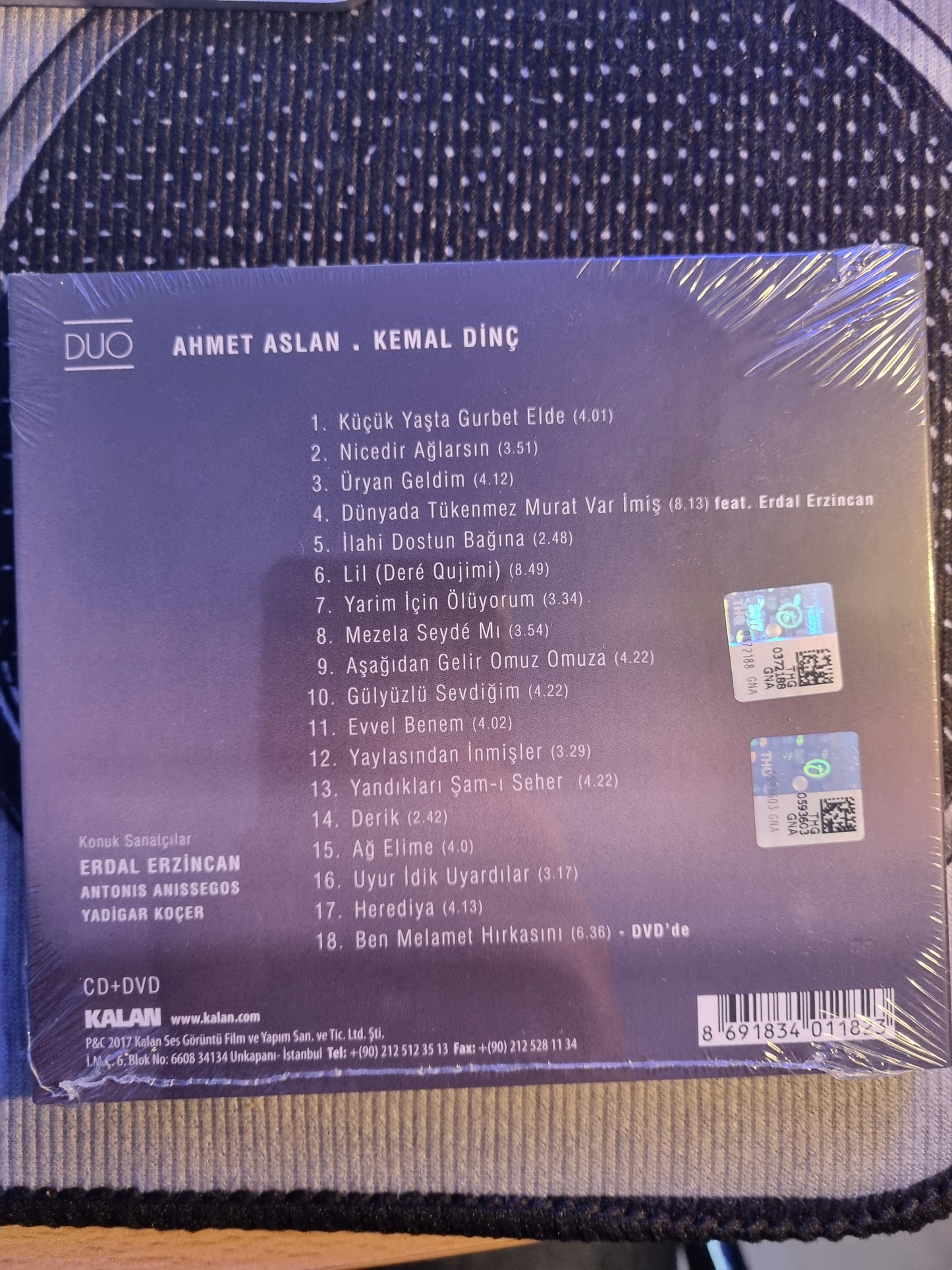 AHMET ASLAN - KEMAL DINC -DUO 2 -CD+ DVD KALAN