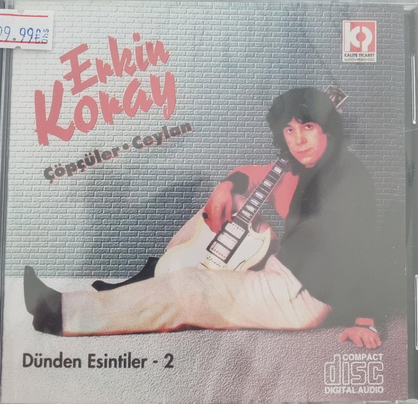 ERKIN KORAY -CÖPCÜLER-CEYLAN / Dünden Esintiler 2 CD / Erkin koray -Cöpcüler-Ceylan Dünden Esintiler-2 Cd