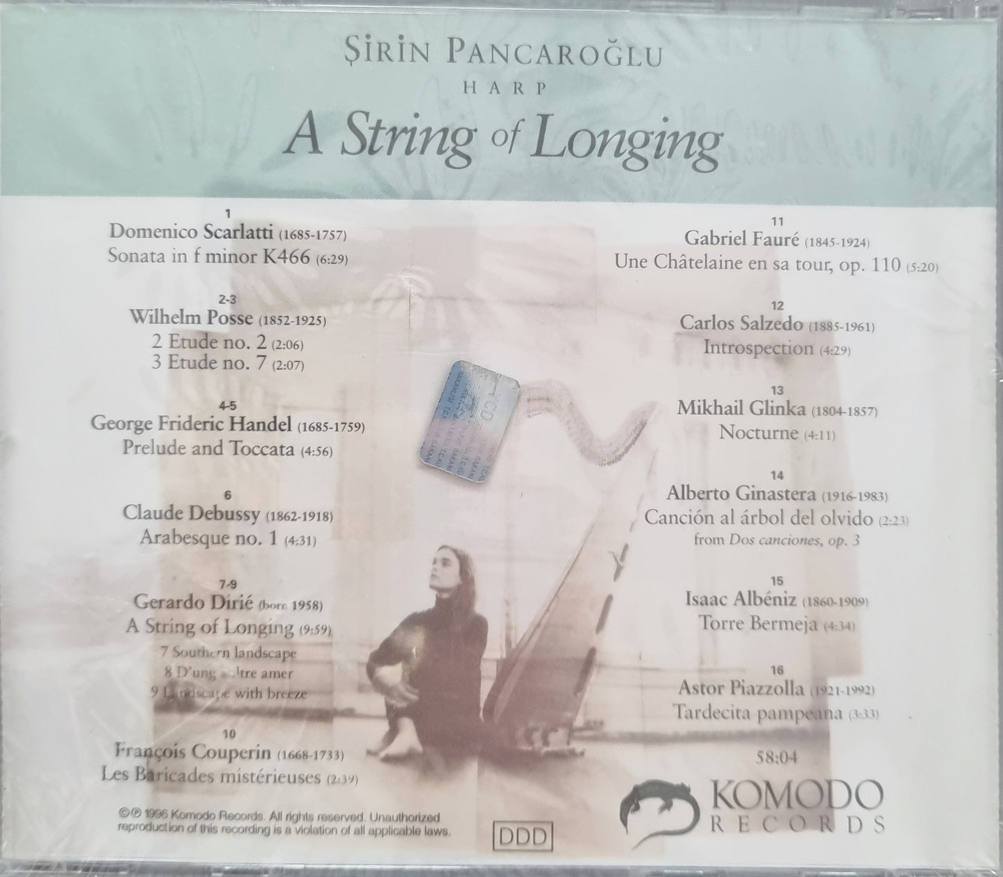 Sirin PANCAROGLU -HARP( A String of Longing )CD