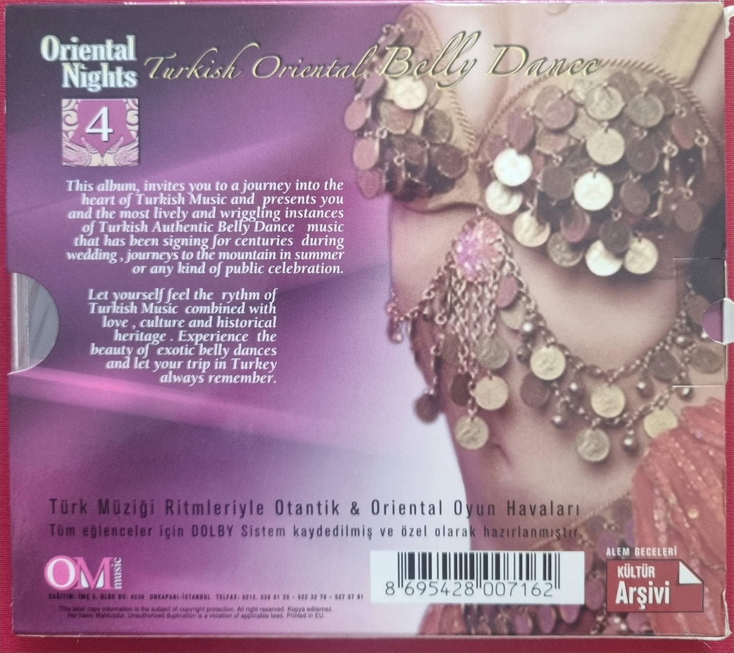 Türkisch Oriental Belly Dance -Oriental Nights 4 Musik CD