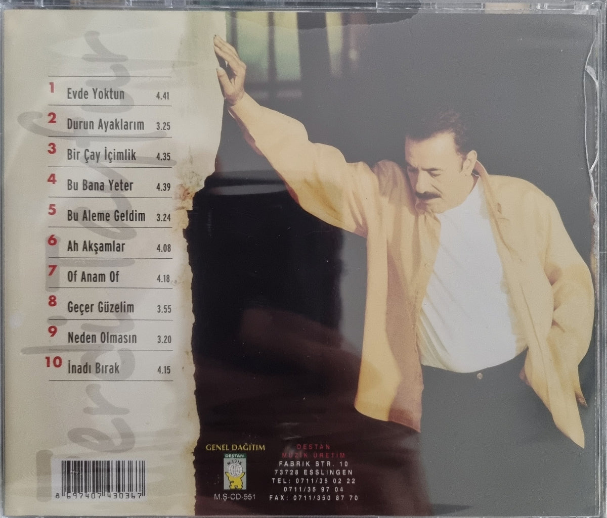 Ferdi Tayfur CD-Durun Ayaklarım Durun Ayaklarim(CD)Arabesk