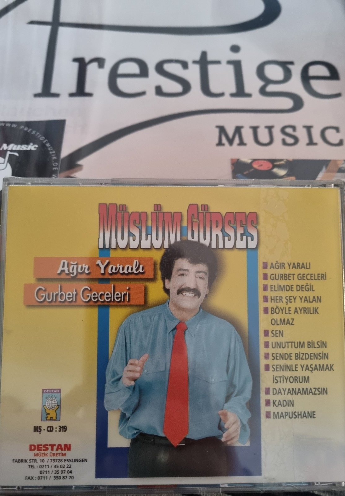 Müslüm Gürses CD– Agir yarali -Ağır Yaralı - Gurbet Geceleri CD(Destan Müzik)