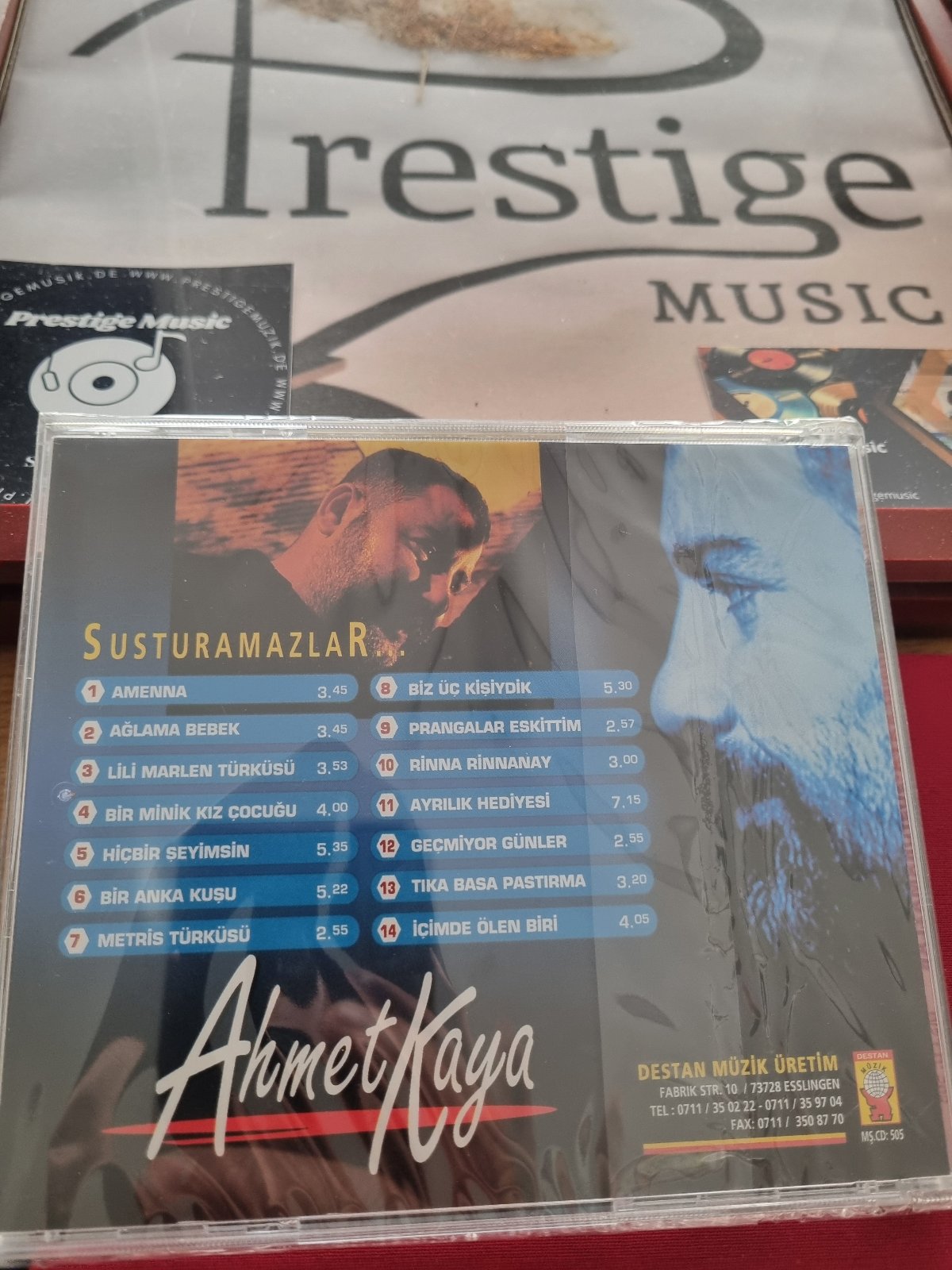 Ahmet Kaya CD-Ahmet Kaya Susturamazlar CD(Destan Müzik Almanya-Esslingen Baski CD)