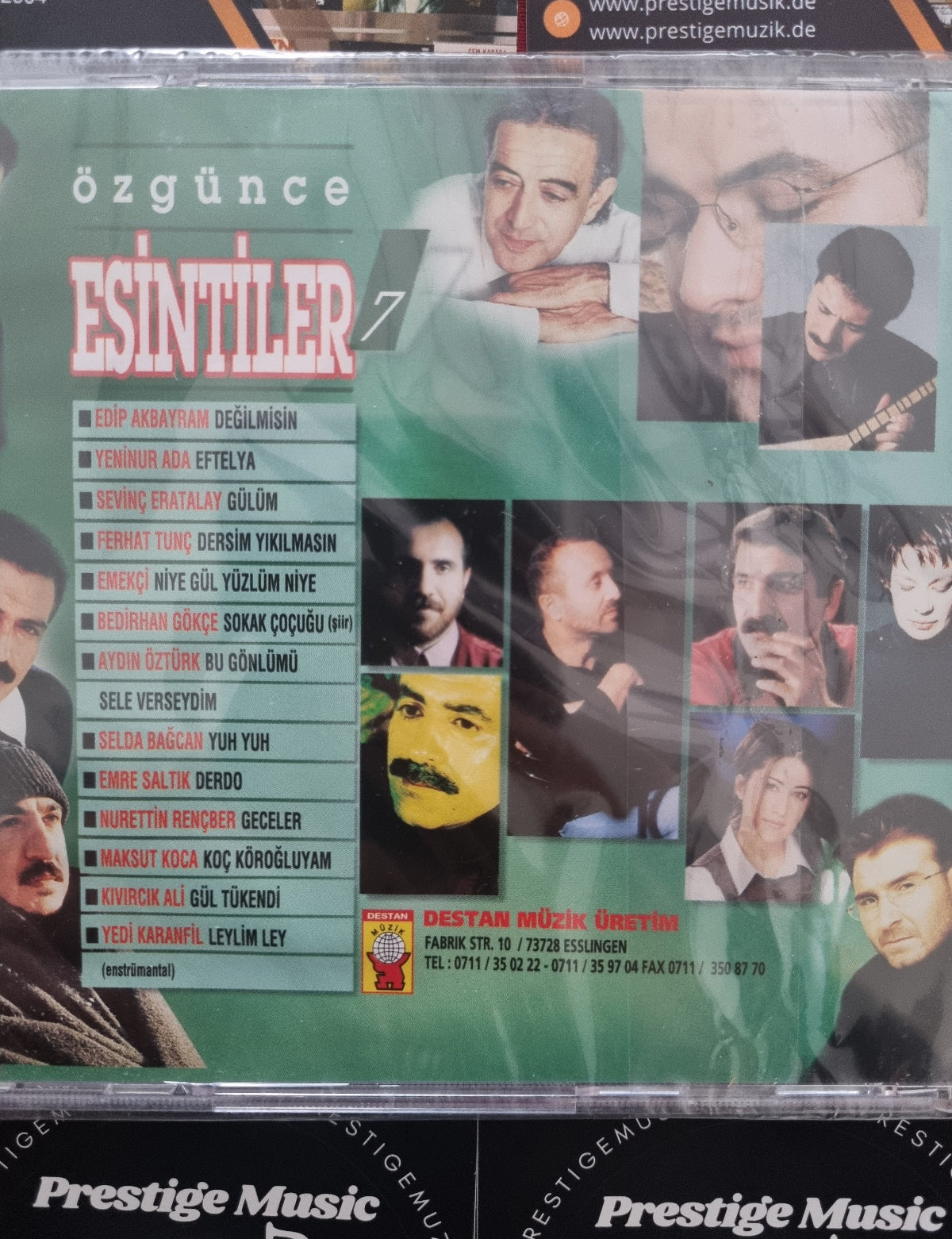 Özgürce Esintiler 7 CD-Destan Müzik Almanya-Stuttgart-Esslingen CD