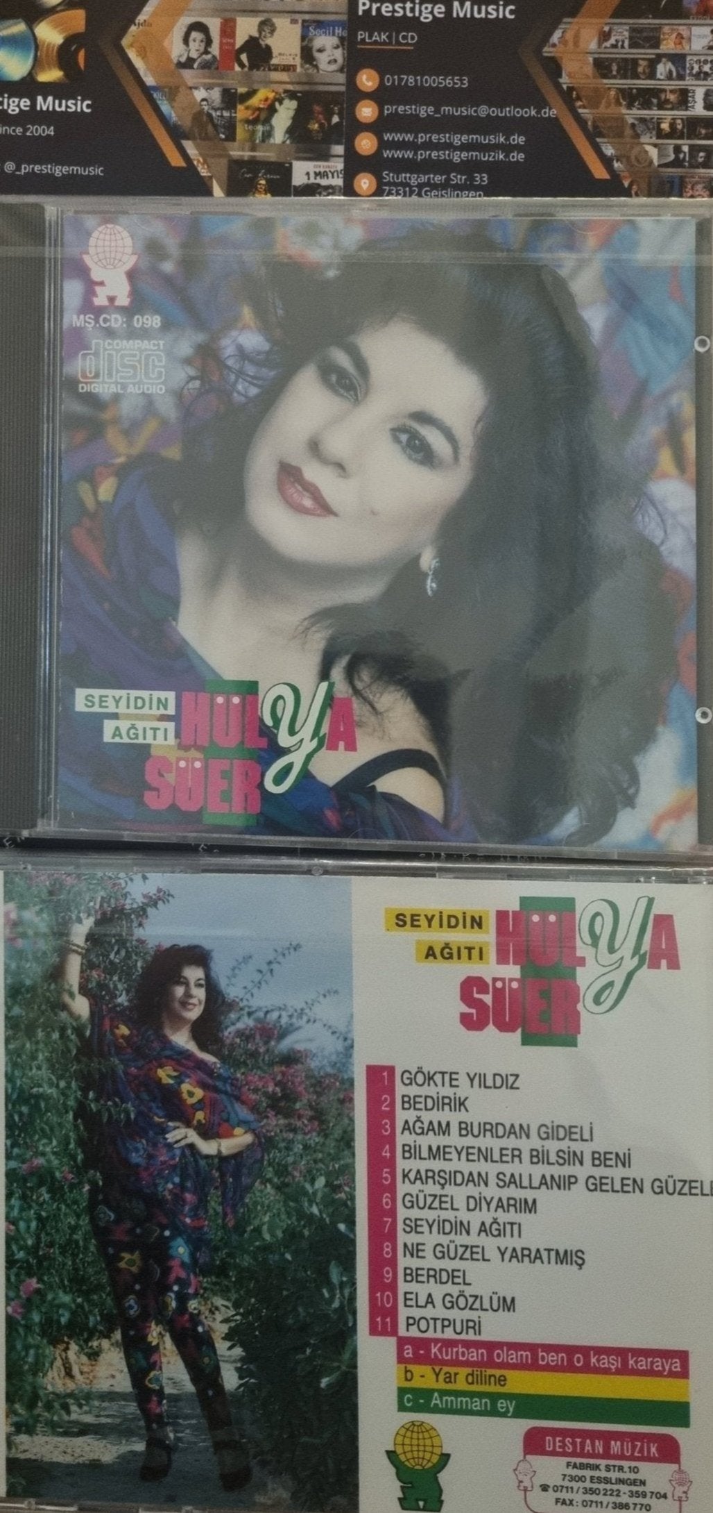 Hülya Süer Seyidin Ağıtı CD( Almanya-Esslingen DESTAN Müzik)