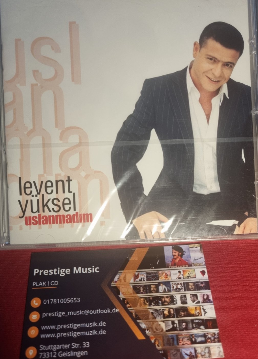 Levent Yüksel CD- Levent Yüksel Uslanmadım (CD)DESTAN Müzik Almanya CD