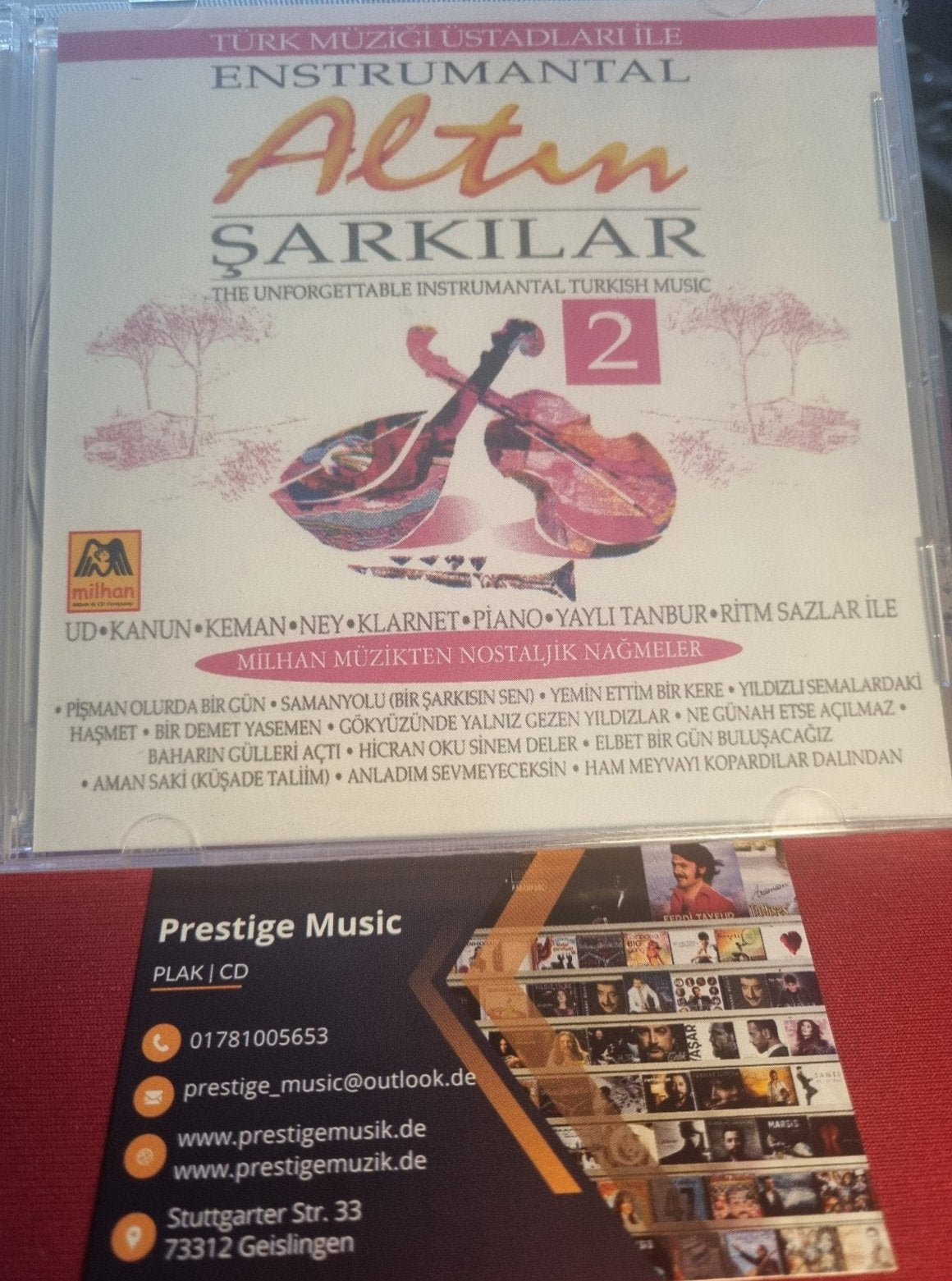 ALTIN ŞARKILAR 2 |Sanat Müziği ( ENSTRUMANTAL | Enstrümantal | Instrümental )Türkçe CD