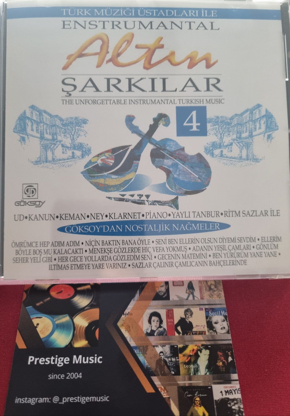 Türk Müziği Üstadları İle Enstrumantal Altın Şarkılar 4 CD(Göksoy)