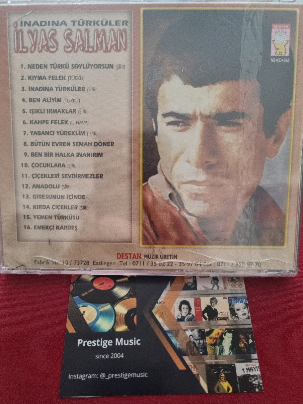 İlyas Salman-İnadına Türküler CD( Almanya DESTAN Müzik CD)