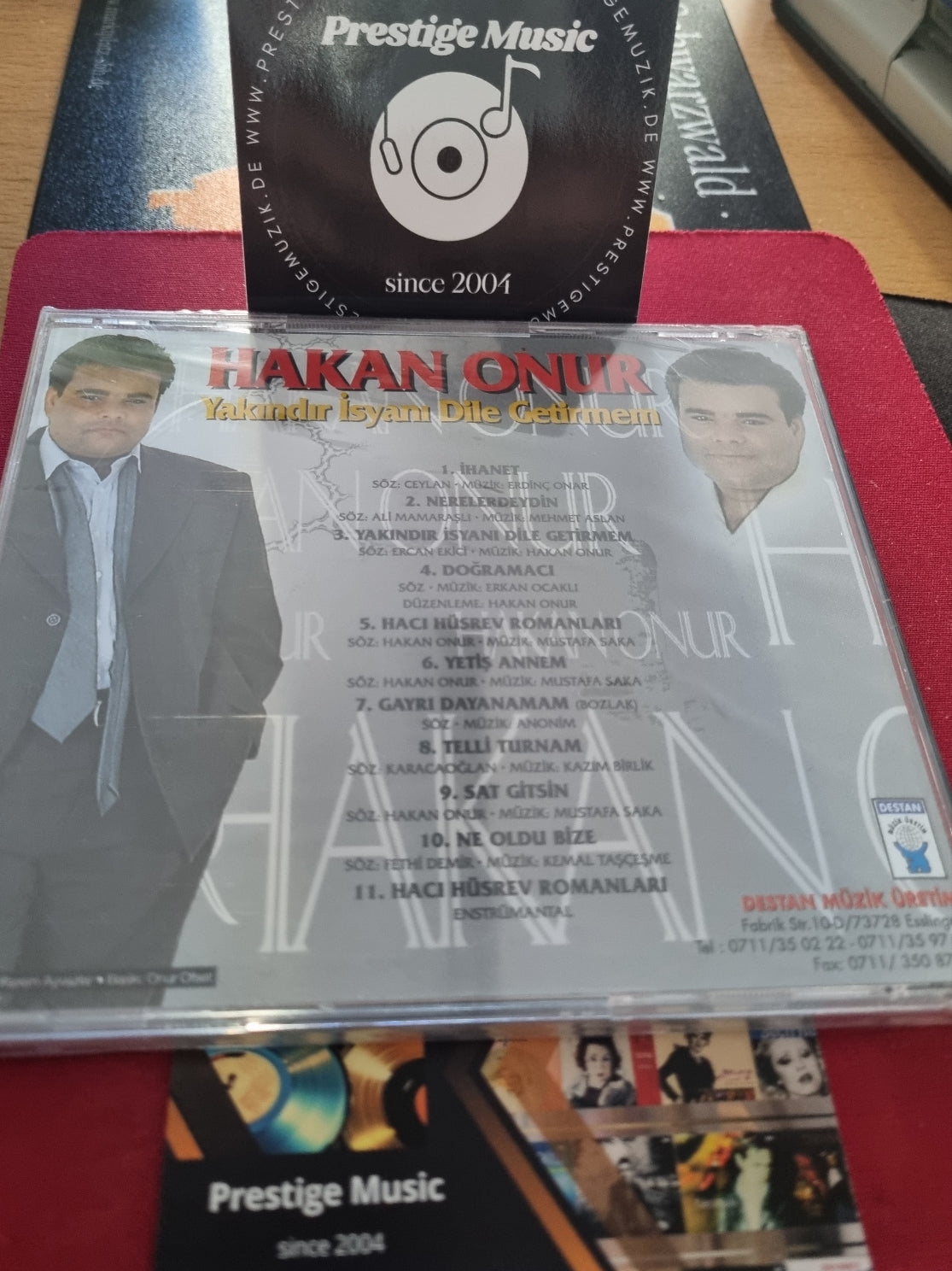 Hakan Onur -Yakındır İsyanı Dile Getirmem(CD)Destan Müzik |Almanya |Esslingen|CD