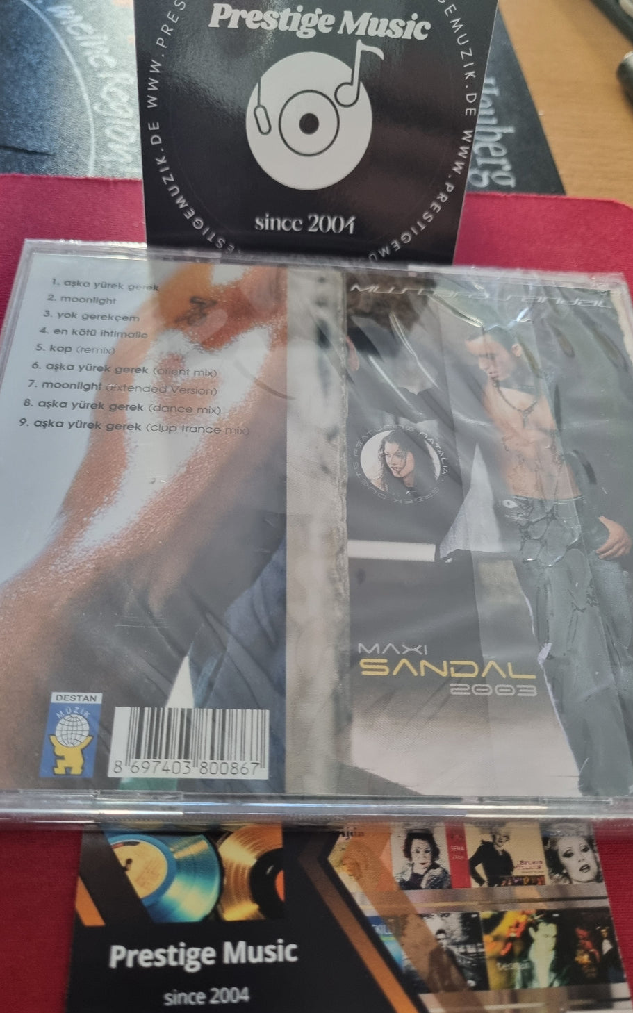 Mustafa Sandal -Maxi 2003(CD)Almanya|Esslingen " Destan Müzik Baskı "CD