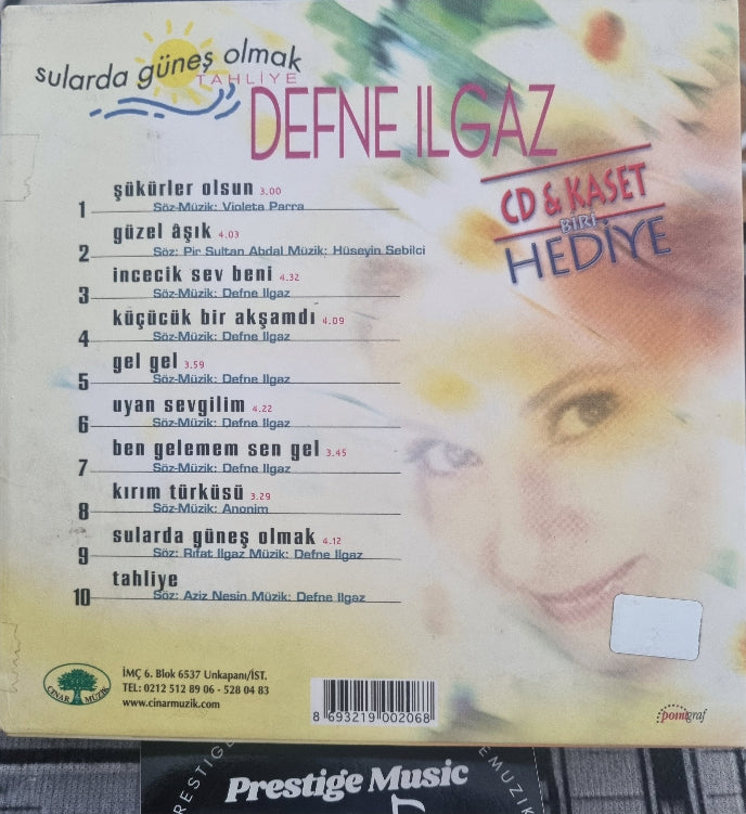 DEFNE ILGAZ - Sularda Güneş Olmak | TAHLiYE CD | Kaset | Almanya sipariş