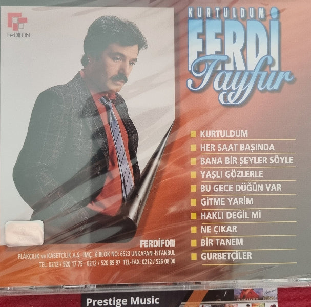 Ferdi Tayfur CD - Kurtuldum ( CD ) Arabesk - Fantazi | CD