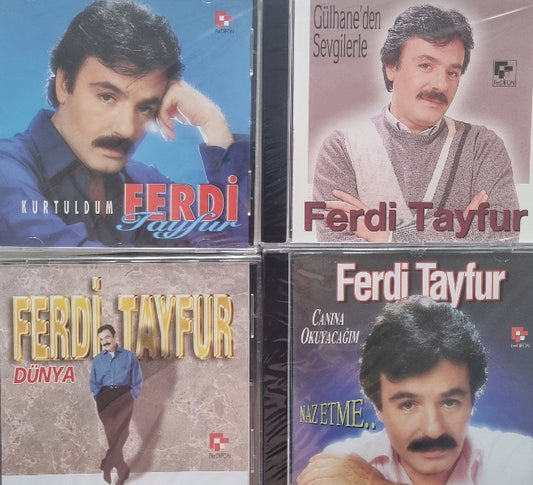 Ferdi Tayfur CD | Kurtuldum | Gülhaneden Sevgilerle | Dünya | Canına Okuyacağım - Naz Etme | CD | 4 CD Set