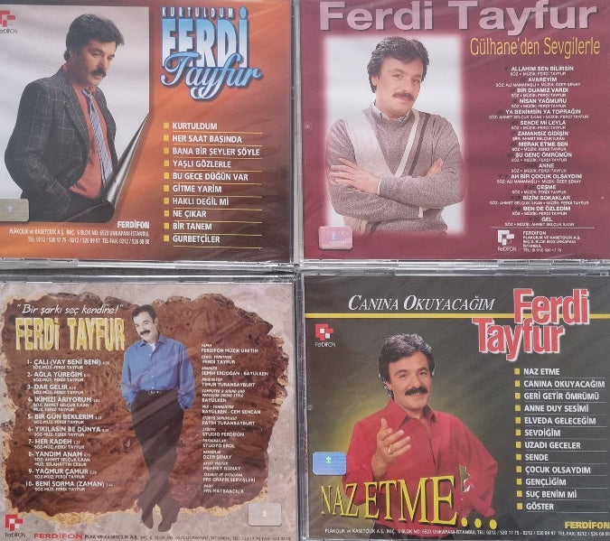 Ferdi Tayfur CD | Kurtuldum | Gülhaneden Sevgilerle | Dünya | Canına Okuyacağım - Naz Etme | CD | 4 CD Set