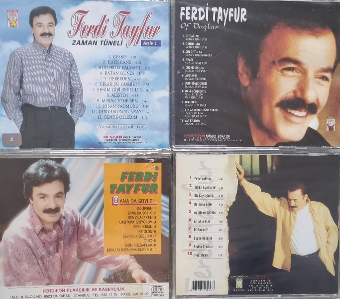 Ferdi Tayfur CD Seti | Zaman Tüneli Arşiv 1 | Of Dağlar | Bana Da Söyle | Durun Ayaklarım | CD | Destan Müzik | Almanya