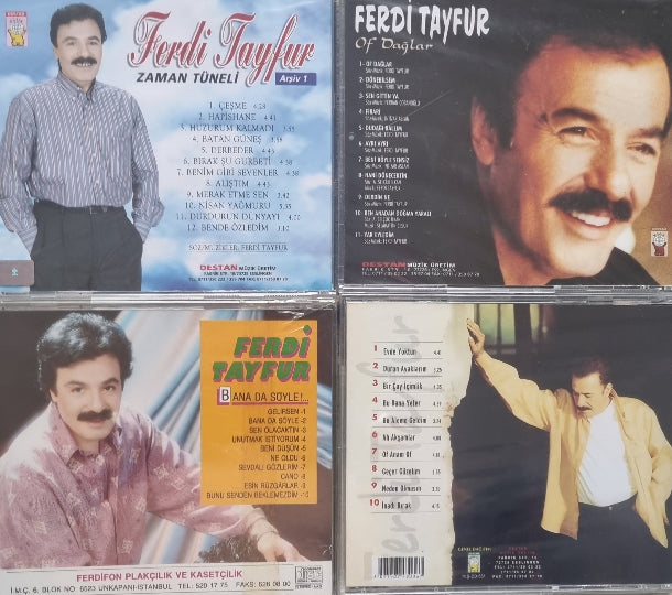 Ferdi Tayfur CD Seti | Zaman Tüneli Arşiv 1 | Of Dağlar | Bana Da Söyle | Durun Ayaklarım | CD | Destan Müzik | Almanya