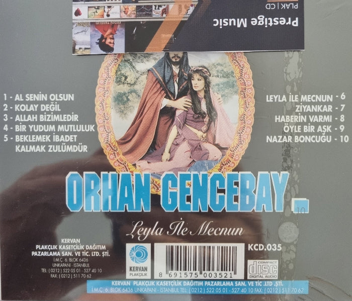 Orhan Gencebay 10 - Leyla İle Mecnun CD | Kervan Plakçılık Kasetçilik