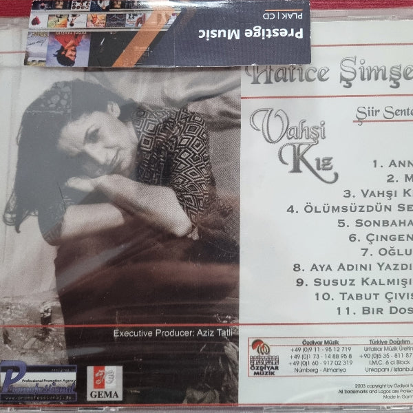 Vahşi Kız | CD | Hatice Şimşek CD | Şiir sentezi | CD | Almanya | Özdiyar Müzik