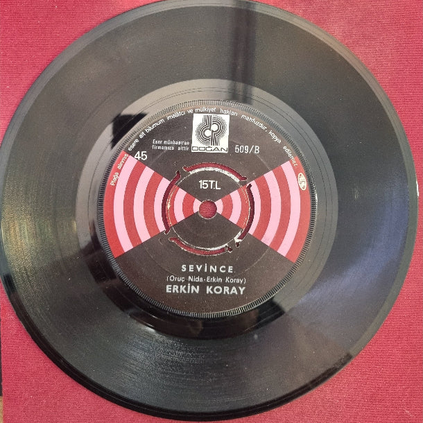 Erkin Koray ‎– Estarabim | Sevince 45’lik Plak | 1975 |Doğan Plakçılık | Plak | Schallplatte | LP