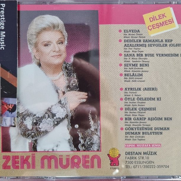 Zeki Müren -Dilek Çeşmesi | CD | Almanya | Esslingen | DESTAN Müzik Baskı