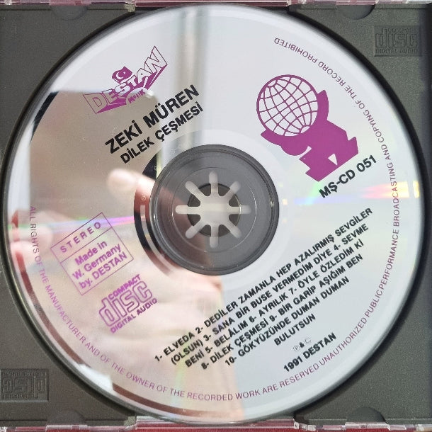 Zeki Müren -Dilek Çeşmesi | CD | Almanya | Esslingen | DESTAN Müzik Baskı