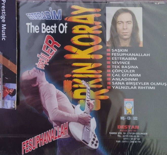 Erkin Koray - The Best Of CD (DESTAN Müzik Almanya) | Stuttgart | Esslingen CD'si)