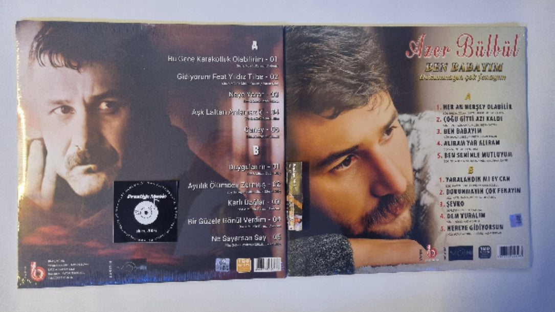Azer Bülbül - Dokunmayın Çok Fenayım Plak | Azer Bülbül - Duygularım Plak | Azer Bülbül Plak Seti ( 2 Plak Tek Fiyat)