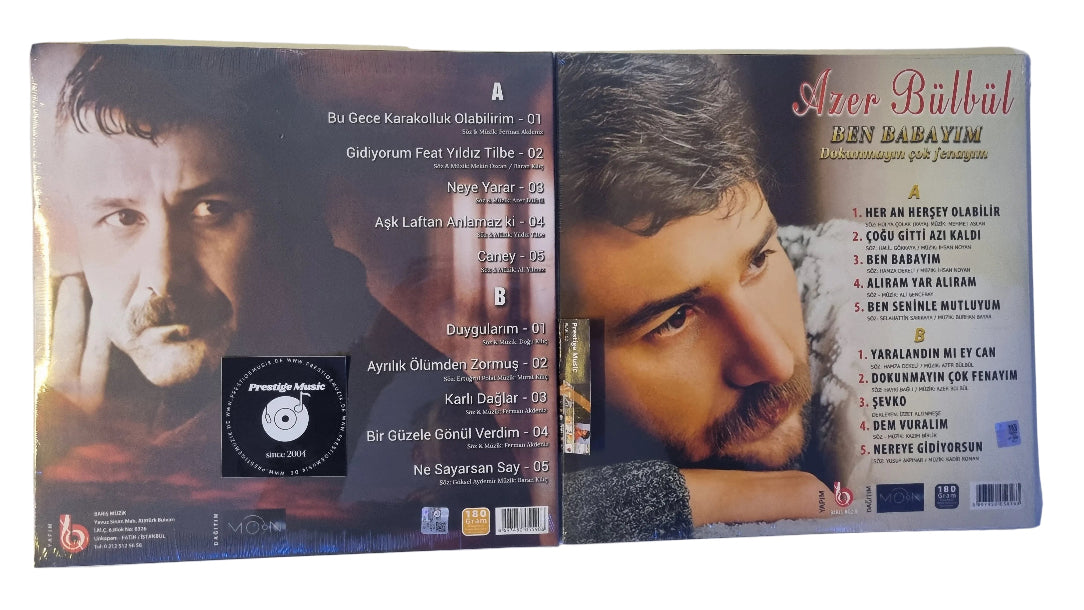 Azer Bülbül - Dokunmayın Çok Fenayım Plak | Azer Bülbül - Duygularım Plak | Azer Bülbül Plak Seti ( 2 Plak Tek Fiyat)