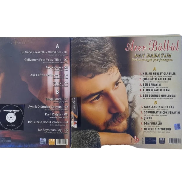 Azer Bülbül - Dokunmayın Çok Fenayım Plak | Azer Bülbül - Duygularım Plak | Azer Bülbül Plak Seti ( 2 Plak Tek Fiyat)