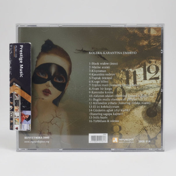 Sagopa Kajmer CD |Kolera Karantina Embryo CD | Kolera CD | Türkçe Rap Hip-Hop CD