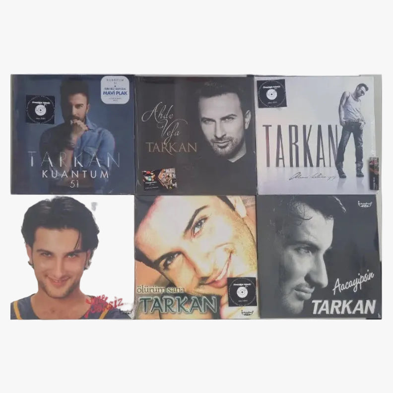 Tarkan Plak çeşitleri | Tarkan Schallplatte ( Tarkan Album Plak ) 7 Plak Seti | ücretsiz Kargo