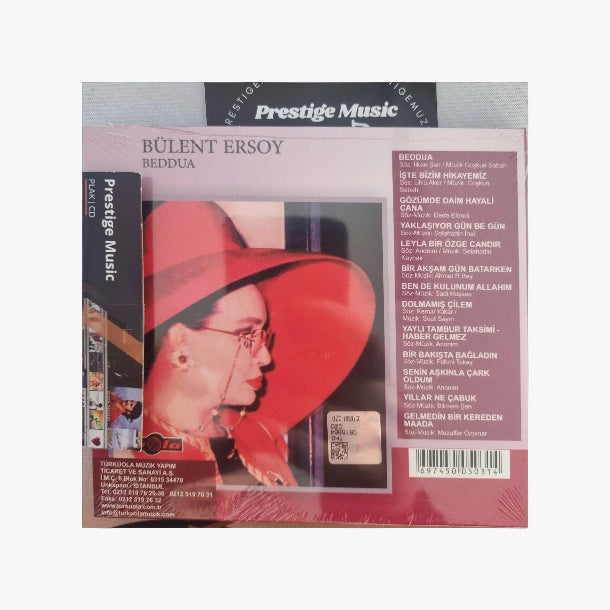Bülent Ersoy - Beddua (CD) Türkçe | Arabesk | Türk Sanat | Türkische Kunstmusik | Müziği | CD