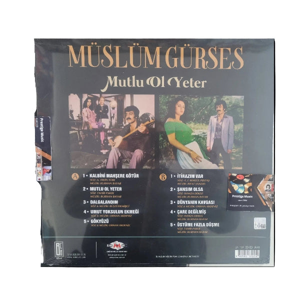 Müslüm Gürses Plak | Mutlu Ol Yeter (Arabesk Plak) Schallplatte | LP