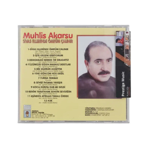Muhlis Akarsu - Sivas Ellerinde Ömrüm Çalınır ( CD ) Türk Halk | Türk halk müziği| CD