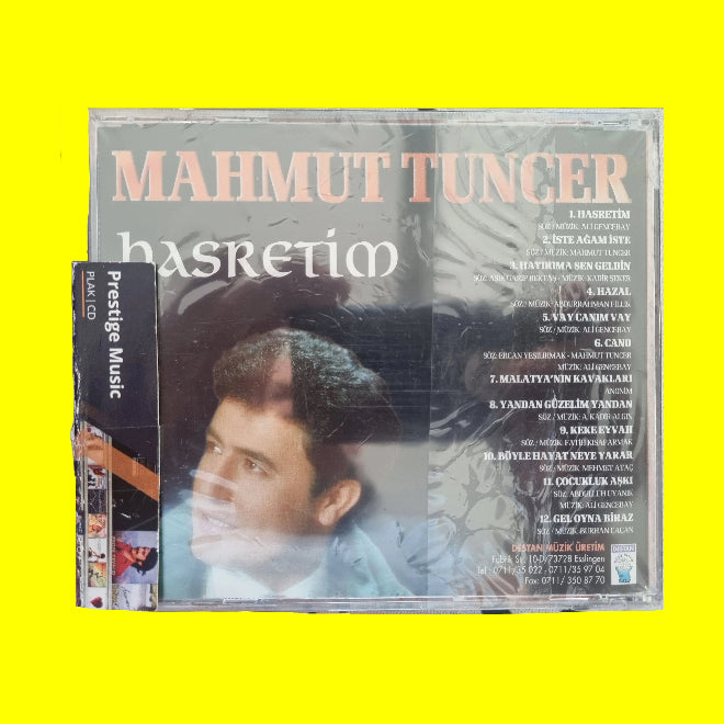 Mahmut Tuncer | Hasretim CD (Destan Müzik| ALMANYA| Stuttgart| Esslingen Baski CD )