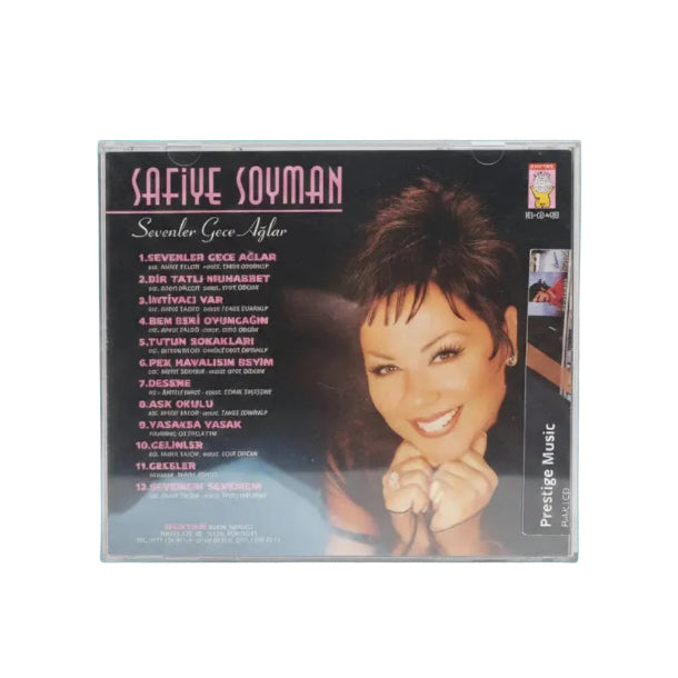 Safiye Soyman - Sevenler Gece Ağlar CD (Türk Sanat CD) Destan Müzik | Almanya | Esslingen | CD
