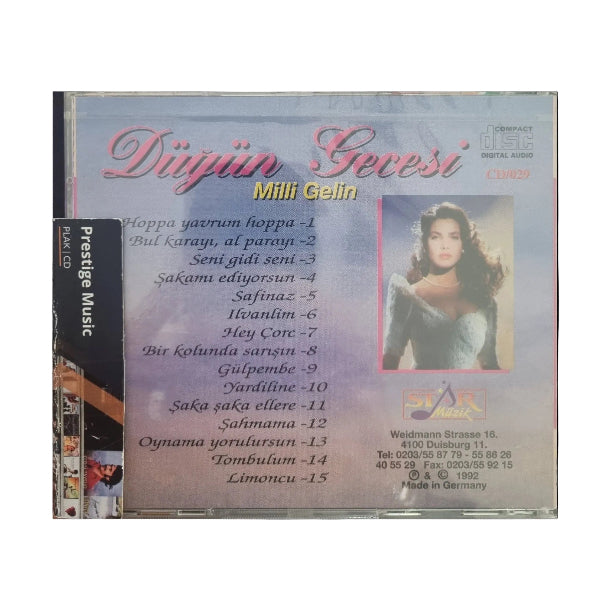 Düğün Gecesi - Milli Gelin CD | Almanya Duisburg | Üretim | Made in Germany | CD