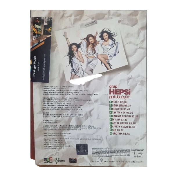 Grup Hepsi - Geri Dönüşüm CD + 96 sayfa Dergi | Hepsi CD | Türkischer Pop | CD's