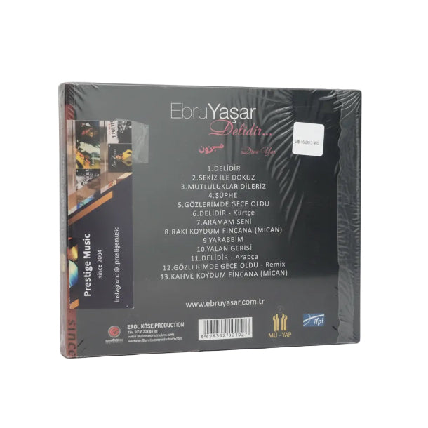 Ebru Yaşar – Delidir CD | Ebru Yaşar Dinê Yar CD | Türkische CD | Türkçe Arabesk CD