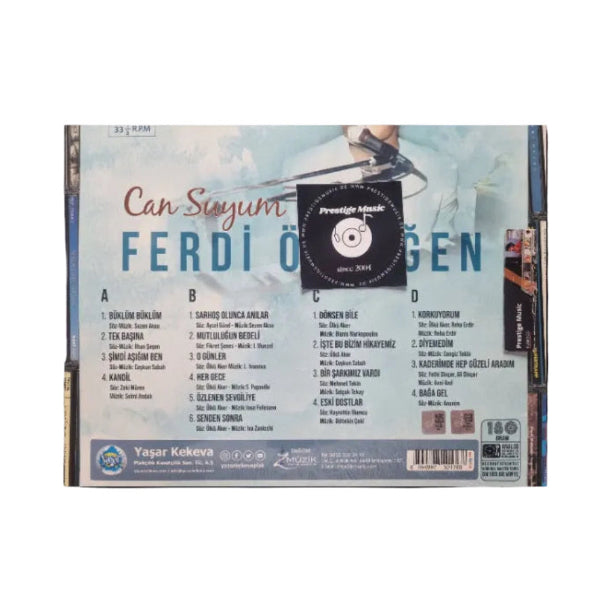 Ferdi Özbeğen - Can Suyum Plak ( 2 LP ) Renkli Plak | 2 LP | taverna müziği | pop | LP