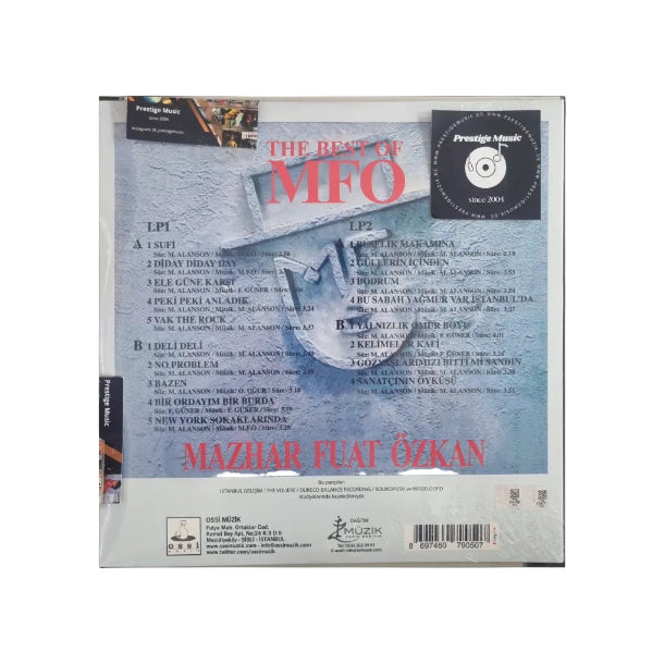Mazhar Fuat Özkan - The Best Of Plak(Renkli 2 Plak | 2 LP) The Best of MFÖ Plak | LP