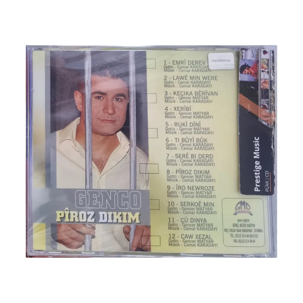 GENCO - PÎROZ DIKIM CD |Genco Prinz Dikim CD | Kürtçe | Kurdische Musik | CD