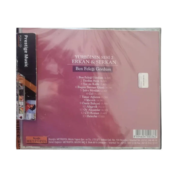 Erkan - Serkan- Yüreğinin Sesi 2 CD | türkische Volksmusik | Türk Halk | CD