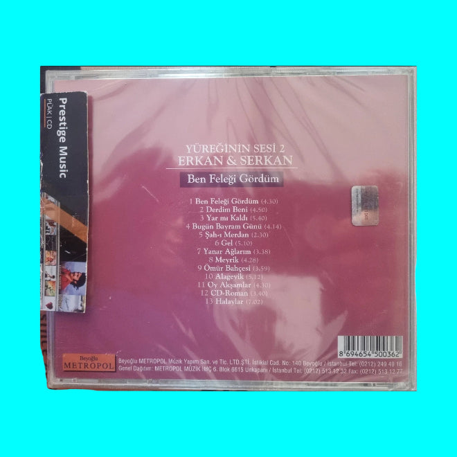 Erkan - Serkan- Yüreğinin Sesi 2 CD | türkische Volksmusik | Türk Halk | CD
