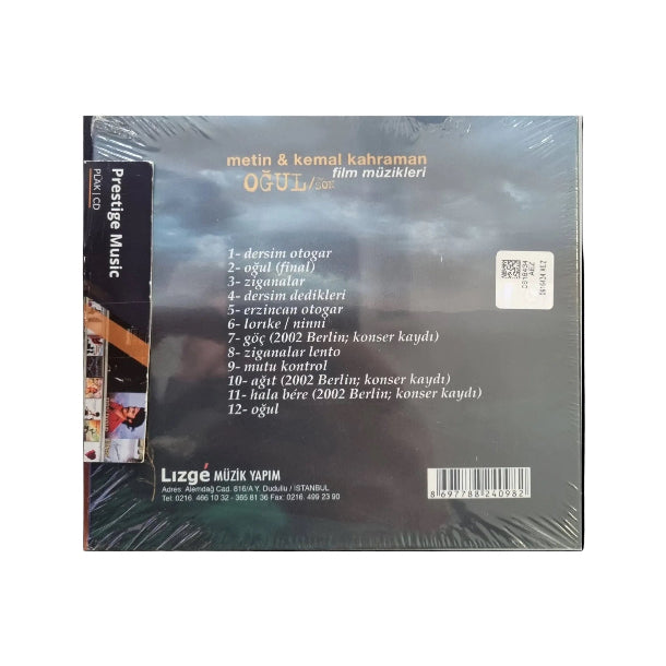 Metin | Kemal Kahraman CD | Metin & Kemal Kahraman Oğul - Film Müzikleri |CD |soundtrack