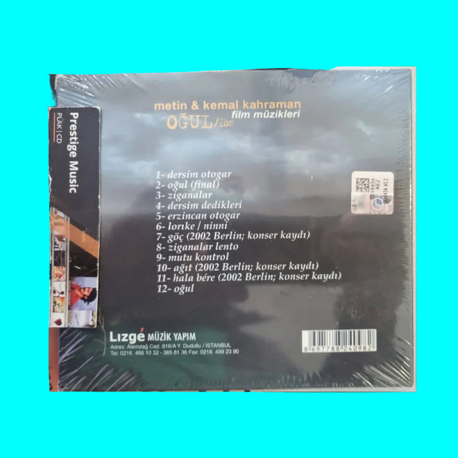 Metin | Kemal Kahraman CD | Metin & Kemal Kahraman Oğul - Film Müzikleri |CD |soundtrack